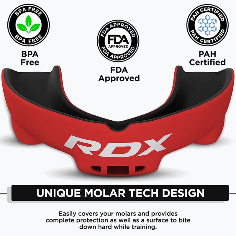 Dětský chránič dásní RDX Mouth Junior red/black 3