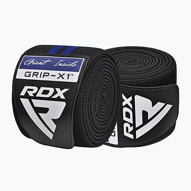 Chrániče kolen  RDX KR11 Gym Knee Wrap black/blue 2