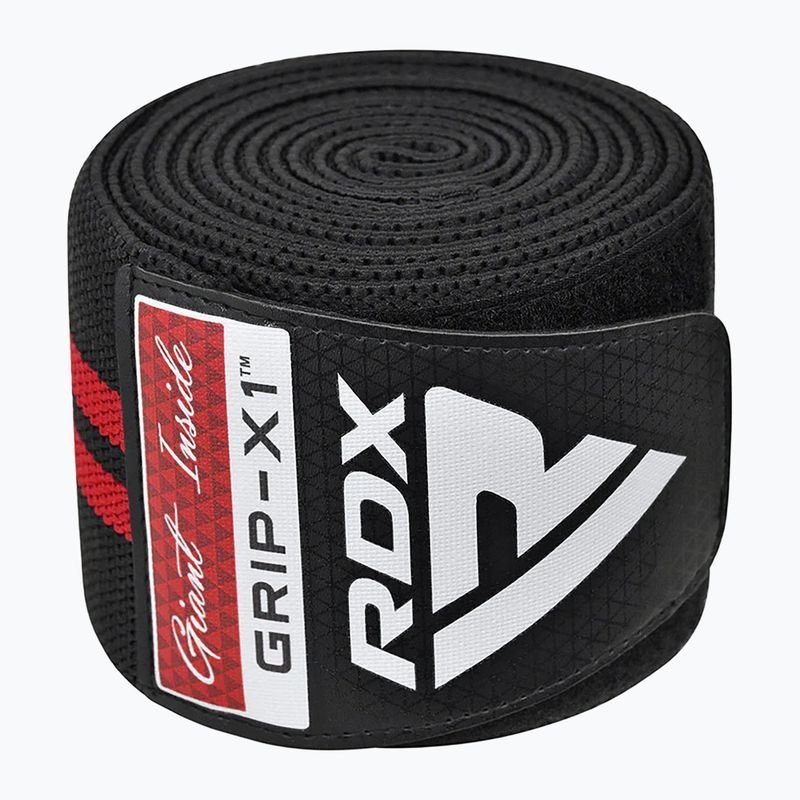 Chrániče kolen  RDX KR11 Gym Knee Wrap black/red 2