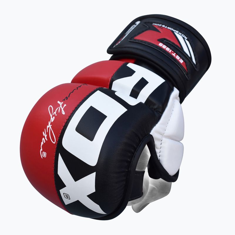 RDX Grapplingové rukavice REX T6 Plus červené 2