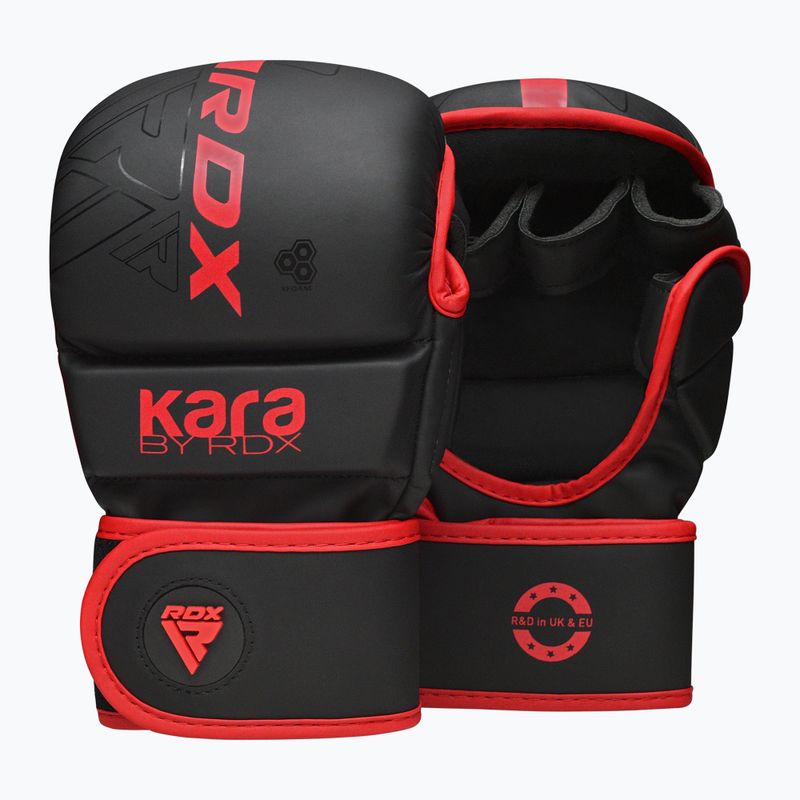 Boxerské rukavice RDX F6 Shooter Grappling red