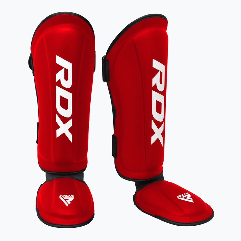 Chrániče holení a nártů RDX T1 Shin Instep Guards red/white