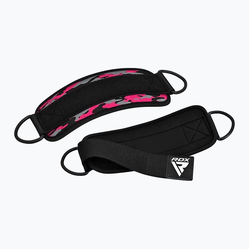 Popruhy s háky kotníkové RDX A4 Ankle Straps For Gym Cable Machine pink 4