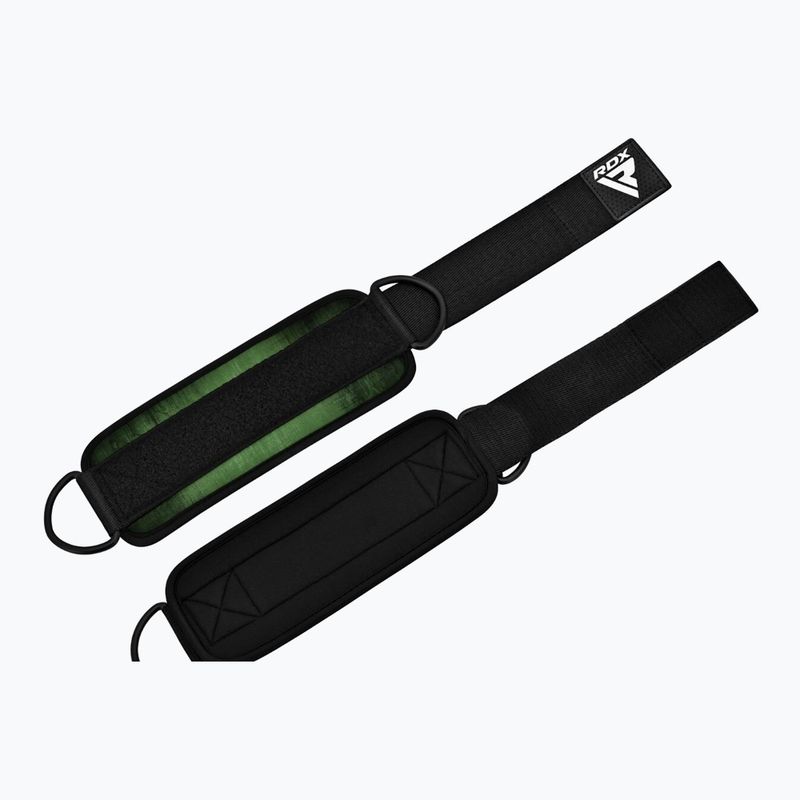 Popruhy s háky kotníkovéRDX A4 Ankle Straps For Gym Cable Machine army green 4