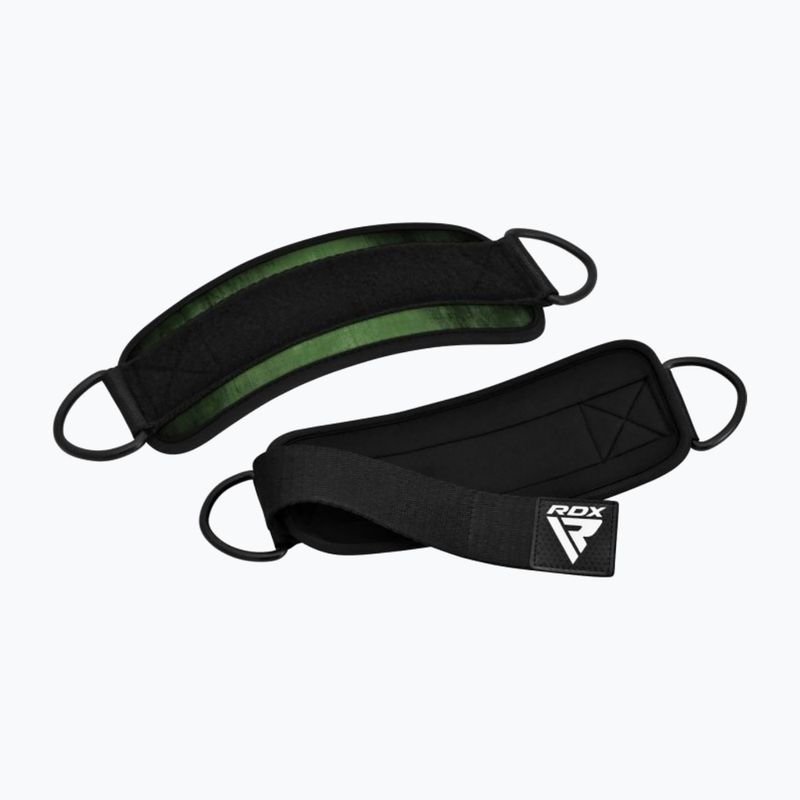 Popruhy s háky kotníkovéRDX A4 Ankle Straps For Gym Cable Machine army green 5
