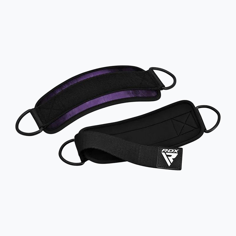 Popruhy s háky kotníkové RDX A4 Ankle Straps For Gym Cable Machine purple 4