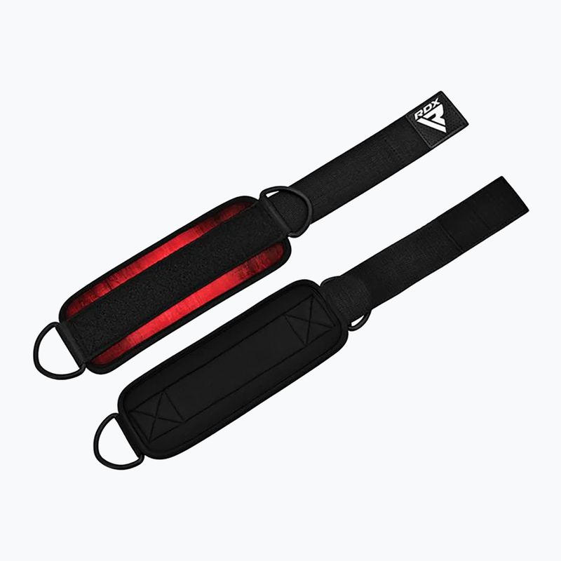 Popruhy s háky kotníkové RDX A4 Ankle Straps For Gym Cable Machine red 4