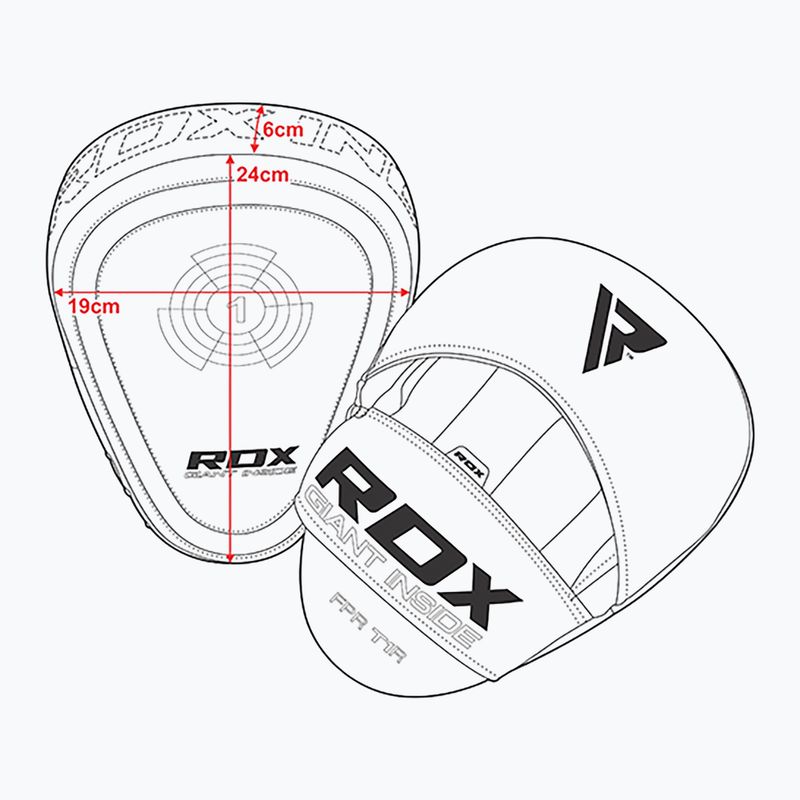 RDX Focus Pad T1 tréninkové disky černé FPR-T1PB 5