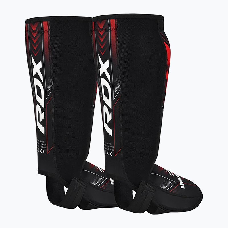 Chrániče holení a nártů RDX IMMAF Approved Neoprene Shin Instep red 2
