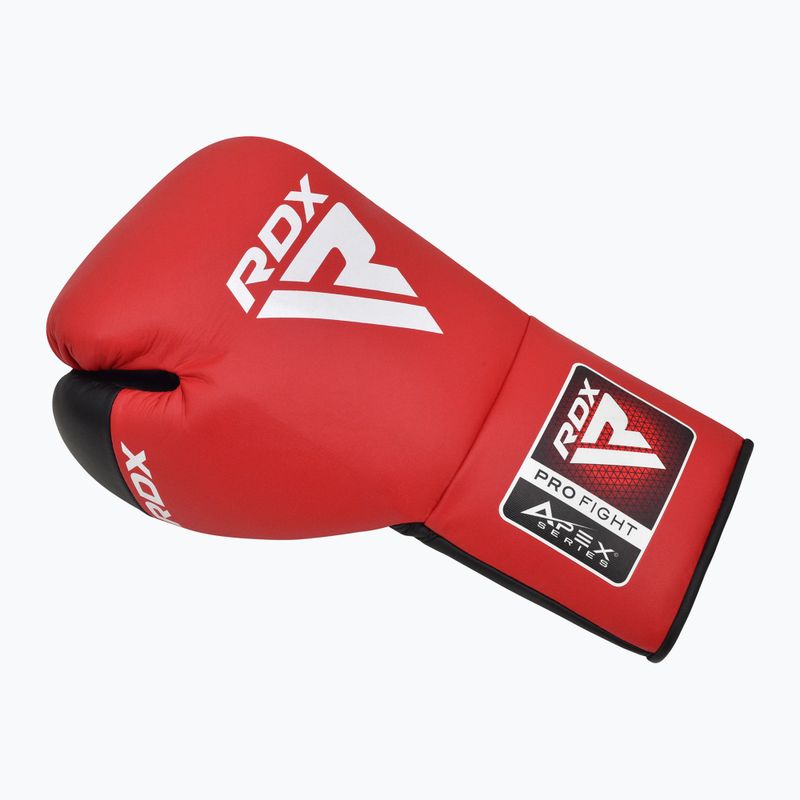 Boxerské rukavice  RDX Pro Fight Apex Competition Lace Up Boxing red 2