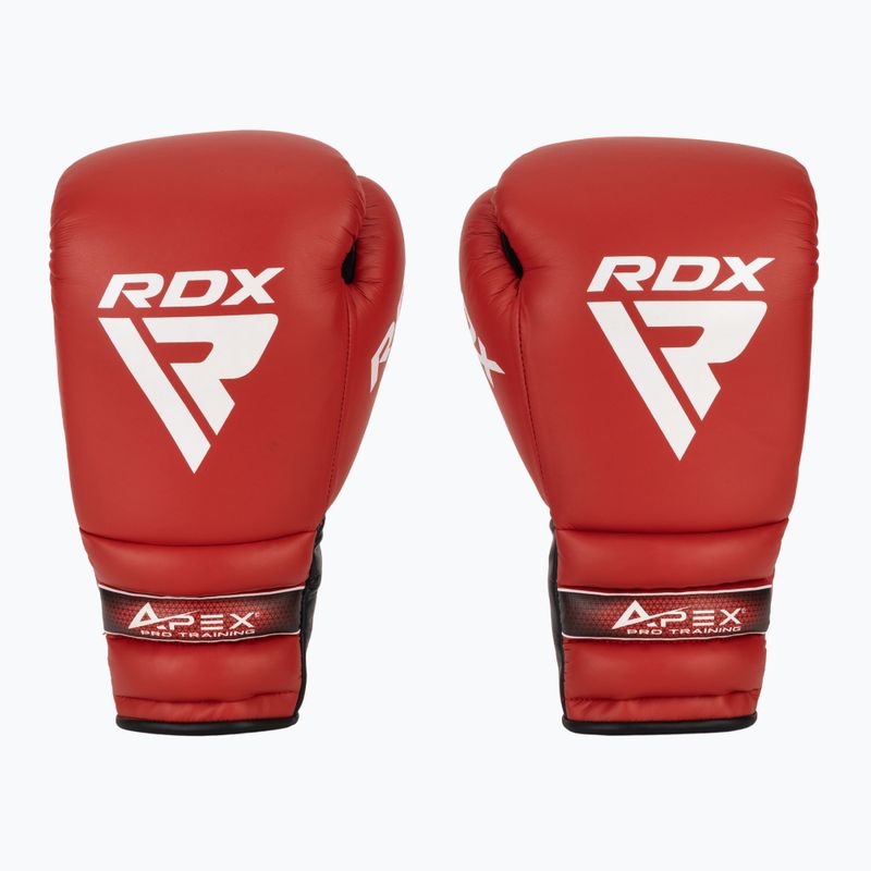 Boxerské rukavice RDX Apex Lace Up Training Sparring Boxing red 2