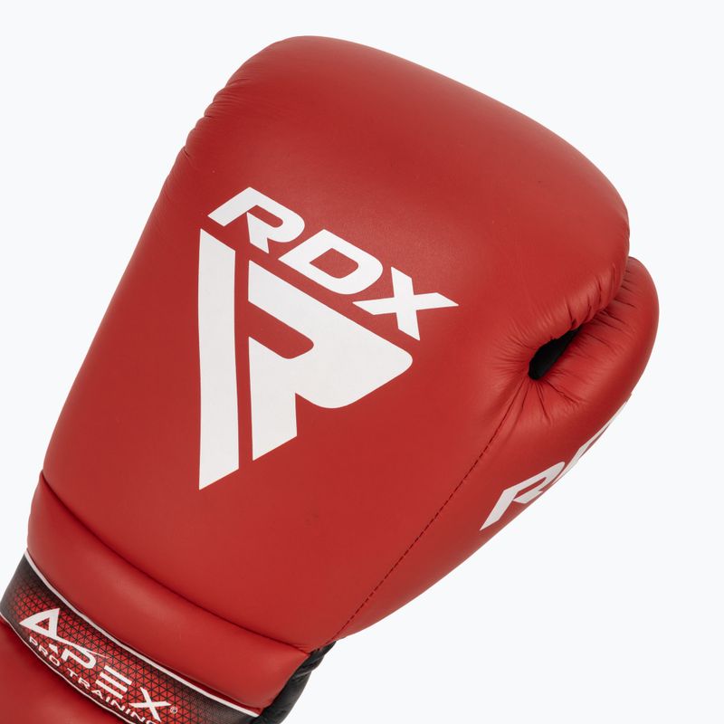 Boxerské rukavice RDX Apex Lace Up Training Sparring Boxing red 5