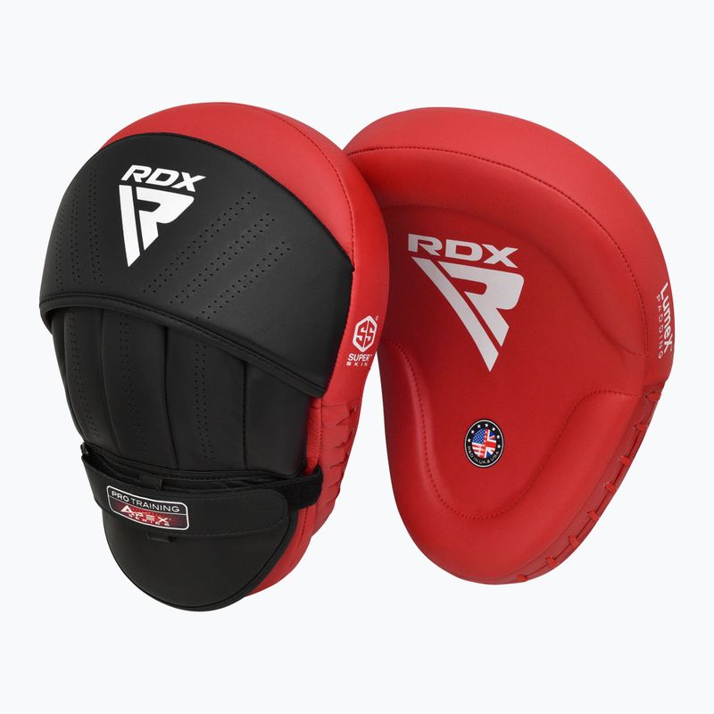 sportovní  lapy RDX Apex Curved Training Boxing Pads red 2