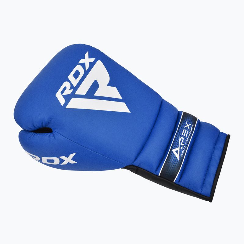 Boxerské rukavice  RDX Apex Lace Up Training Sparring Boxing blue 2