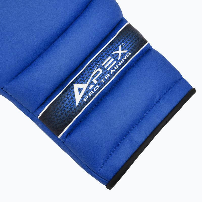 Boxerské rukavice  RDX Apex Lace Up Training Sparring Boxing blue 5