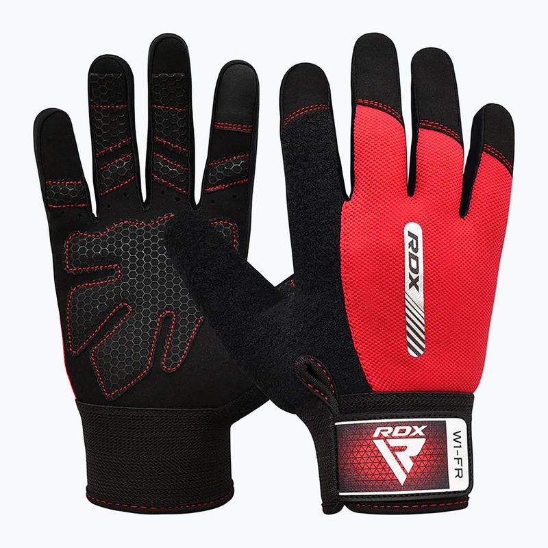 Tréninkové rukaviceRDX W1F Full Finger red