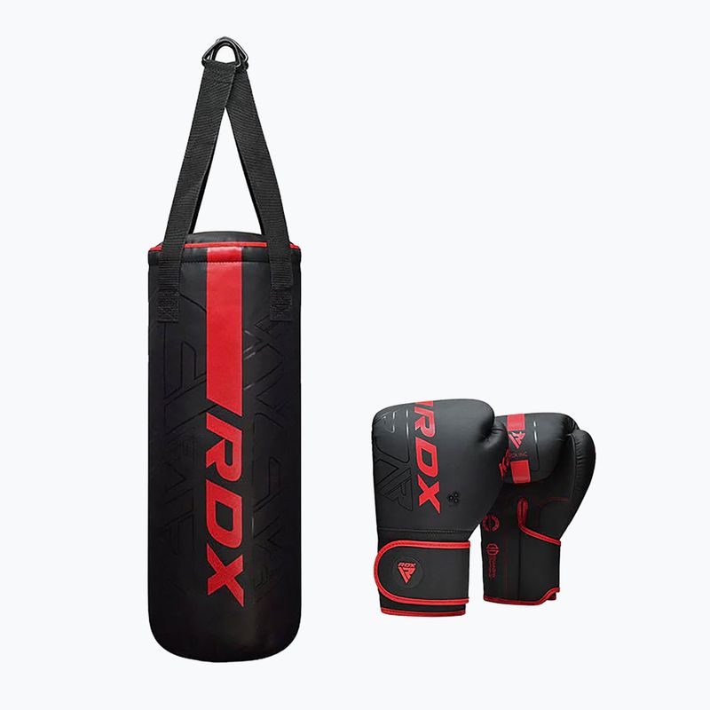 Boxovací pytel RDX F6 Junior Punch Bag + Boxing Gloves matte red