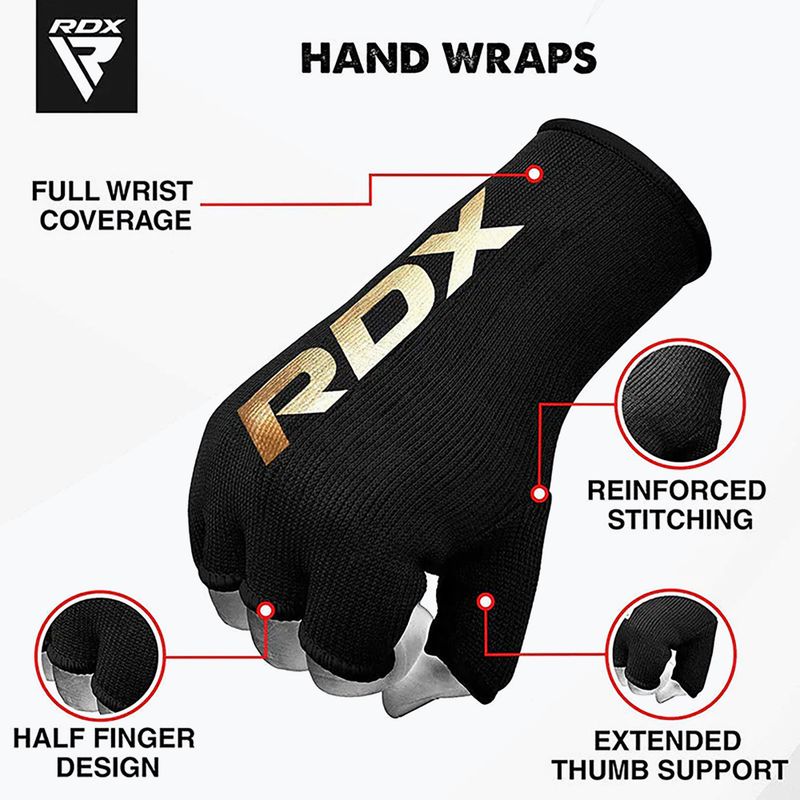 Rukavice RDX Hosiery Inner Strap Black HYP-IB 7