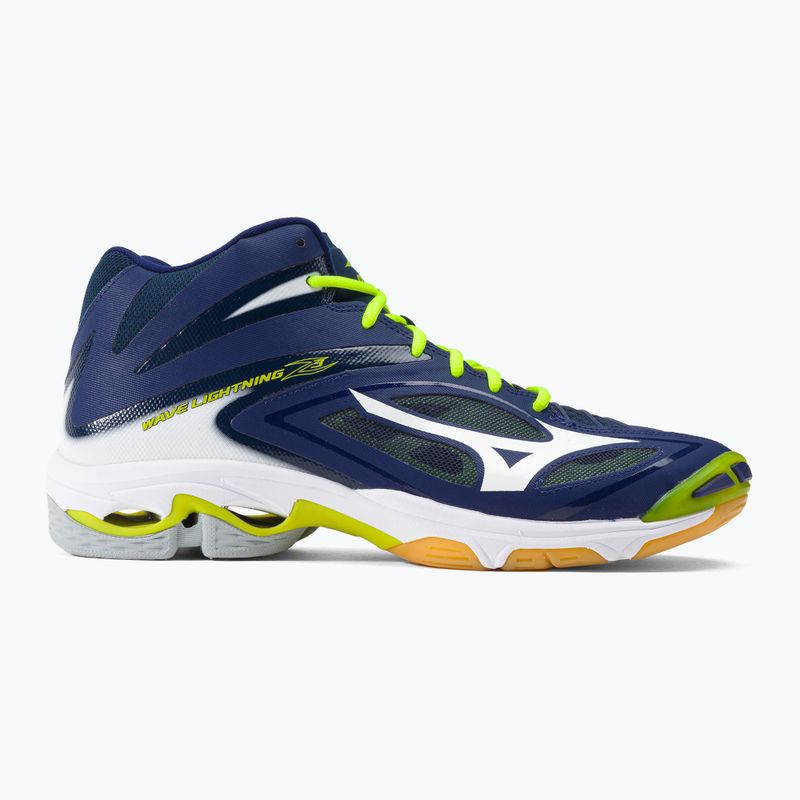 Pánské volejbalové boty Mizuno Wave Lightning Z3 Mid modré V1GA170571 2