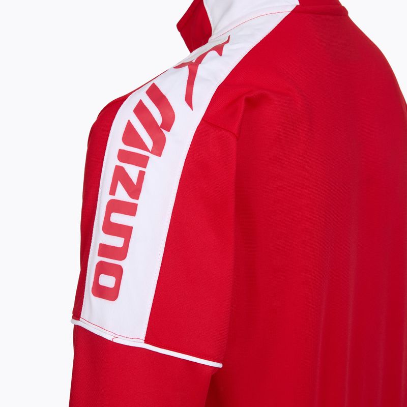 Dětská tréninková mikina Mizuno Knitted Track red 3