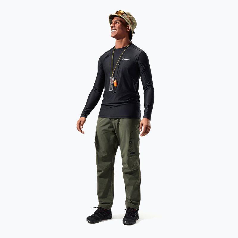 Pánské tričko Berghaus 24/7 Basecrew s dlouhým rukávem black/black 2