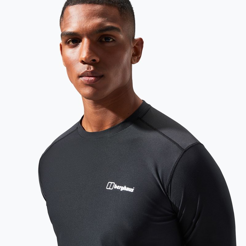 Pánské tričko Berghaus 24/7 Basecrew s dlouhým rukávem black/black 5
