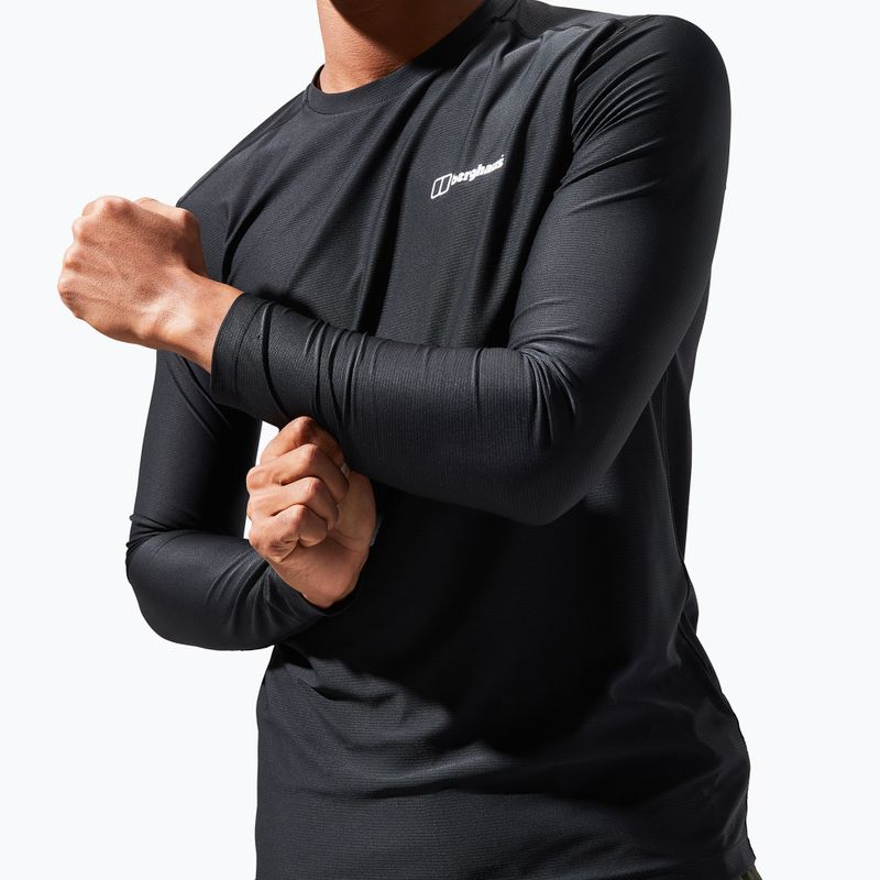 Pánské tričko Berghaus 24/7 Basecrew s dlouhým rukávem black/black 7