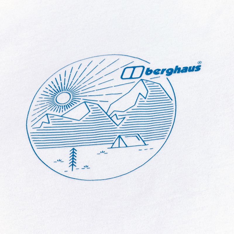 Dámské tričko longsleeve  Berghaus Linear Landscape pure white 10