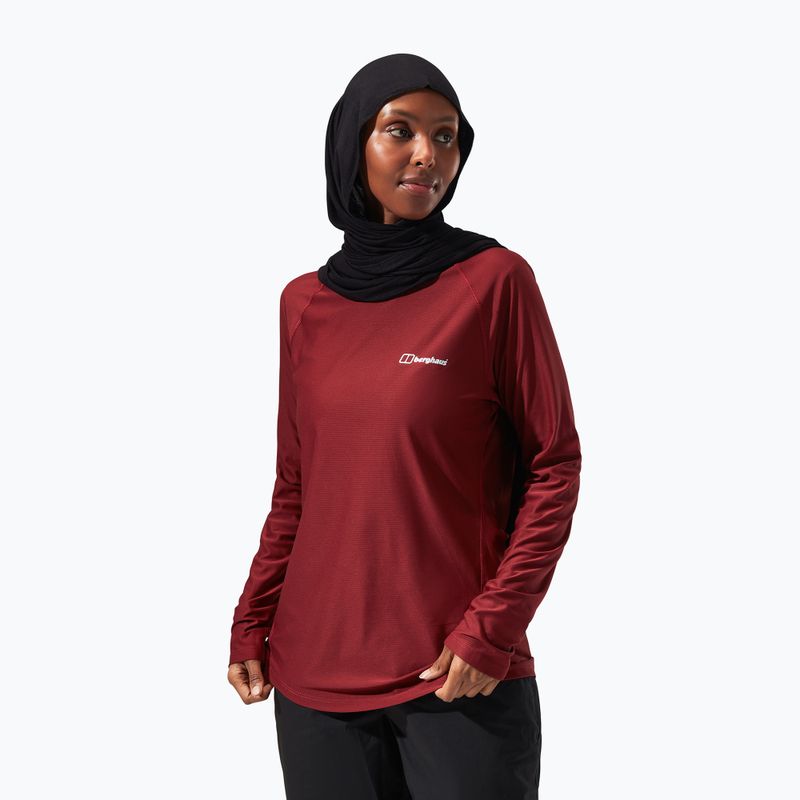 Dámské trekové tričko longsleeve  Berghaus 24/7 Basecrewls syrah