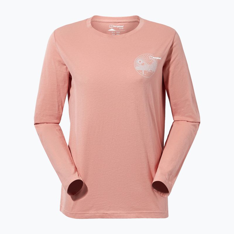 Dámské tričko longsleeve  Berghaus Linear Landscape rose dawn 9