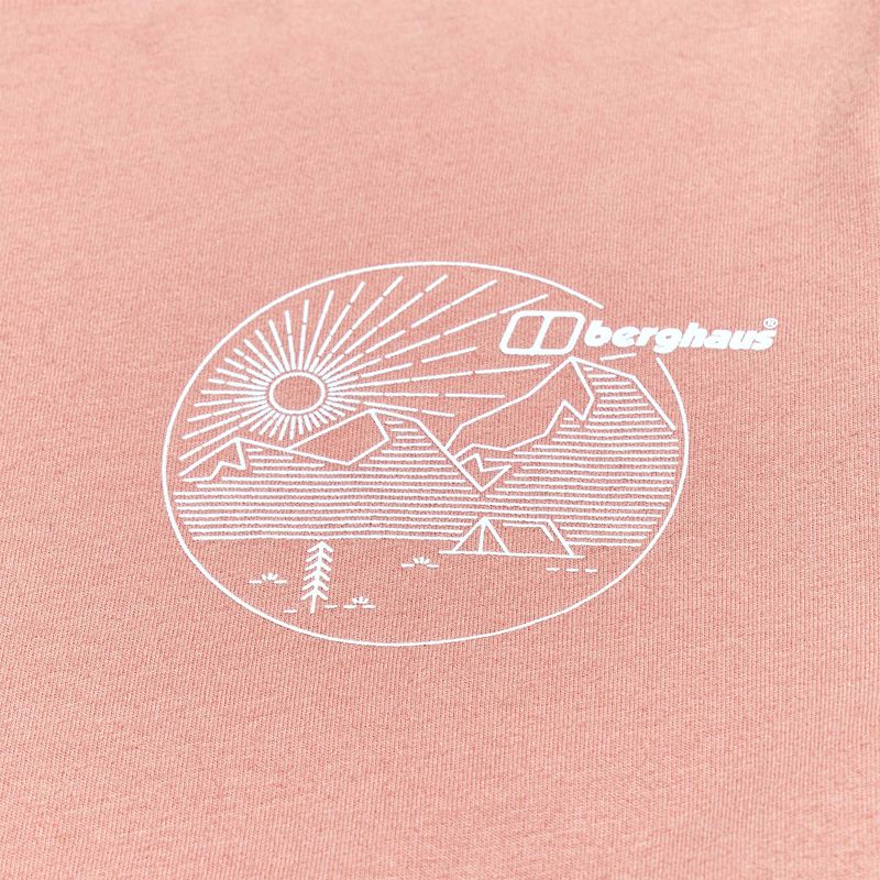 Dámské tričko longsleeve  Berghaus Linear Landscape rose dawn 11