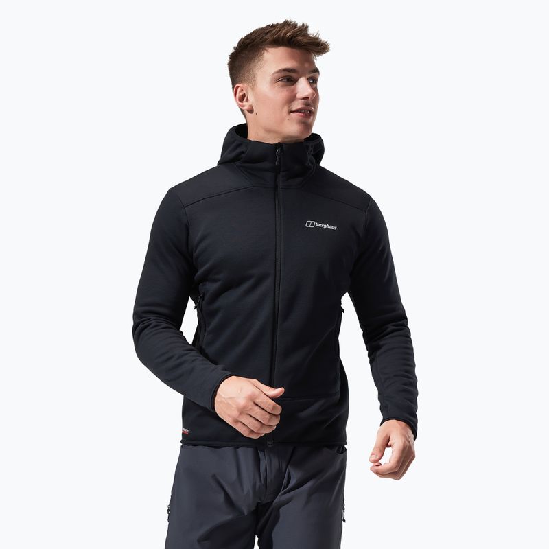 Pánská fleecová mikina Berghaus Heuberg Hoody black/black