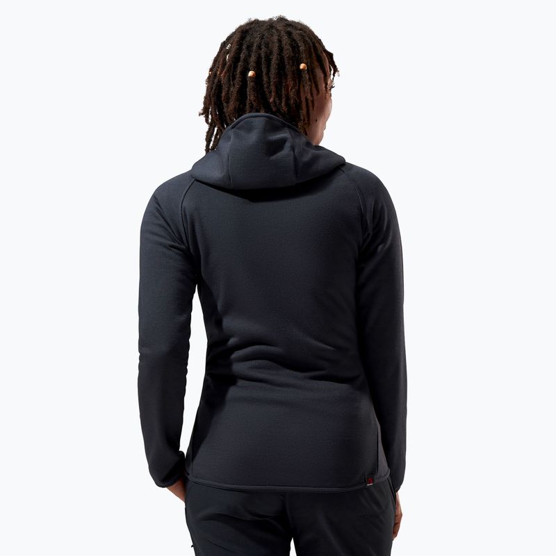 Dámská fleecová mikina Berghaus Heuberg Hoody jet black/grey pinstripe marl 3