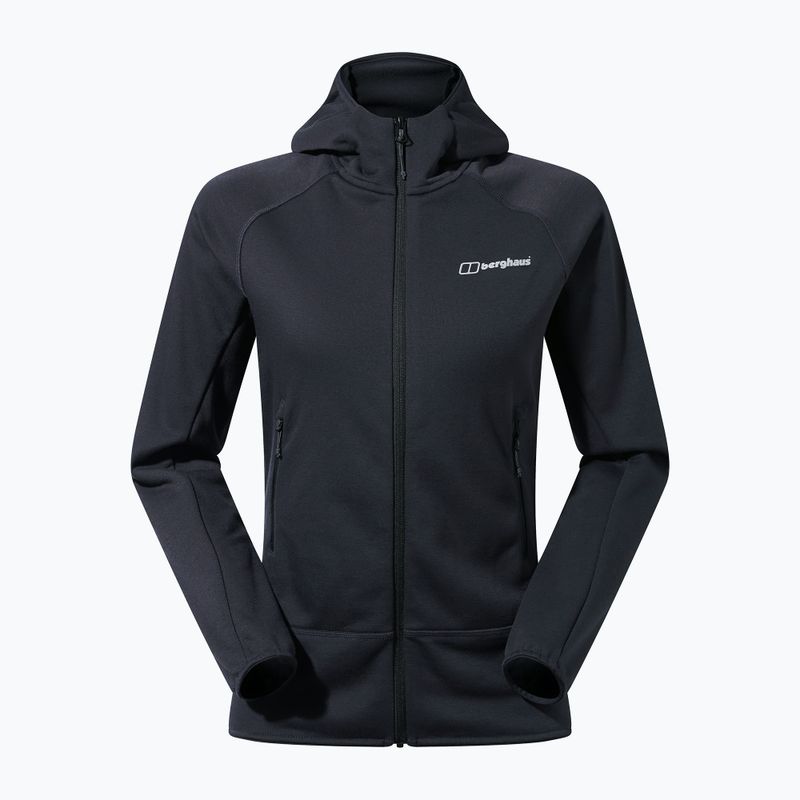 Dámská fleecová mikina Berghaus Heuberg Hoody jet black/grey pinstripe marl 12