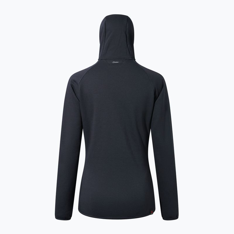 Dámská fleecová mikina Berghaus Heuberg Hoody jet black/grey pinstripe marl 13