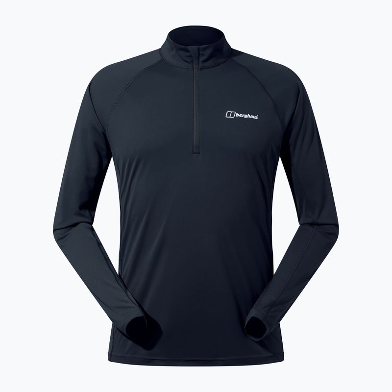 Pánské tričko Berghaus Trailblaze Tech Tee black/black s dlouhým rukávem 8