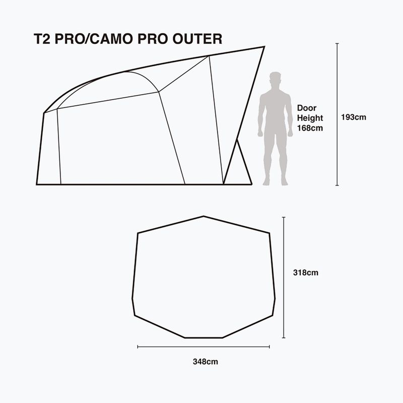 Nash Tackle Titan T2 Camo Pro zelený rybářský stan T4236 8