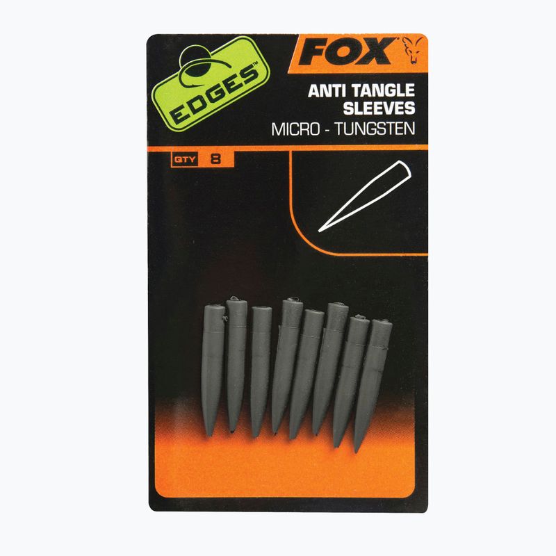 FOX Edges Tungsten Anti Tangle Sleeve 8 ks šedá CAC631