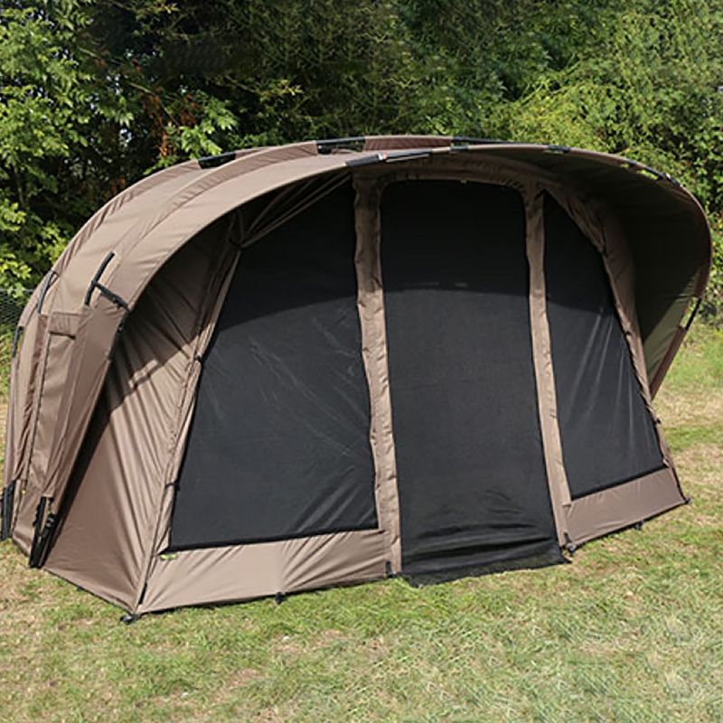 Rybářský stan Fox International Retreat+ Ripstop Ventec 2 Man Ext Wrap hnědý CUM203 2