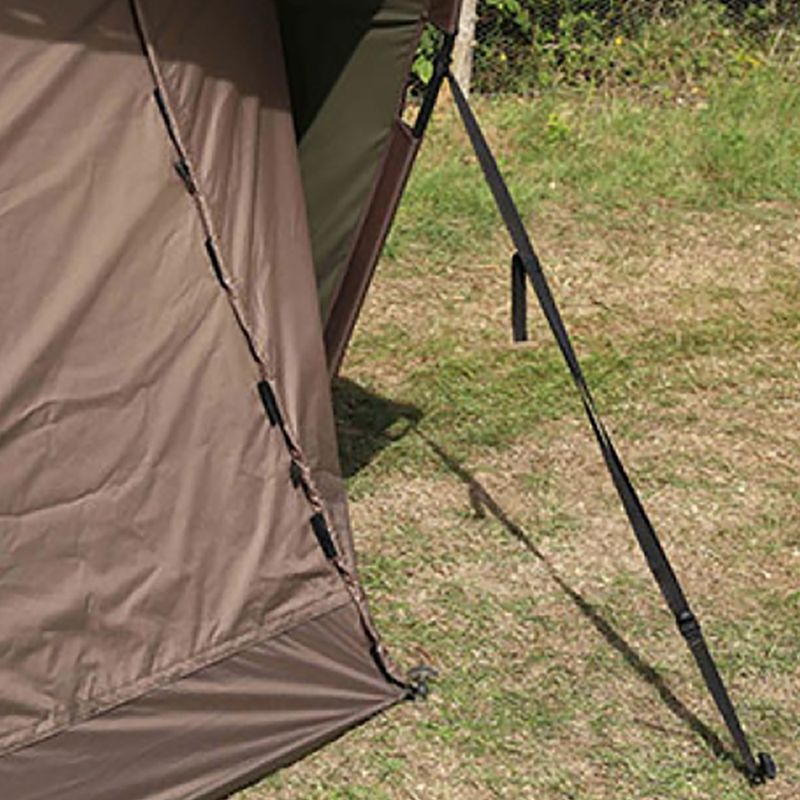 Rybářský stan Fox International Retreat+ Ripstop Ventec 2 Man Ext Wrap hnědý CUM203 4