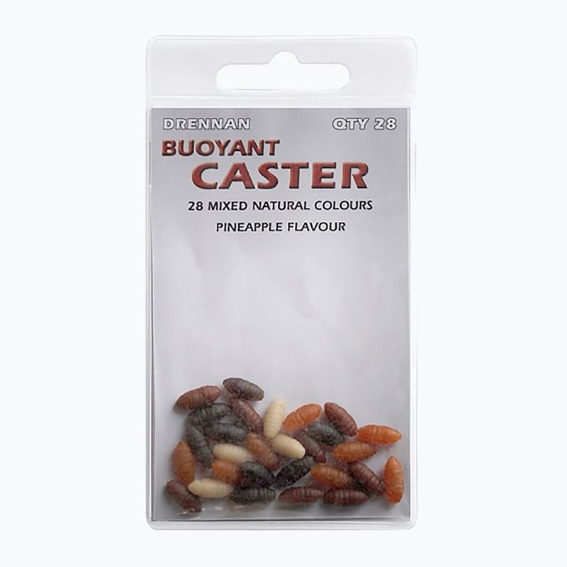Drennan Buoyant Caster 28 kusů hnědé umělé červí návnady TGABBC001