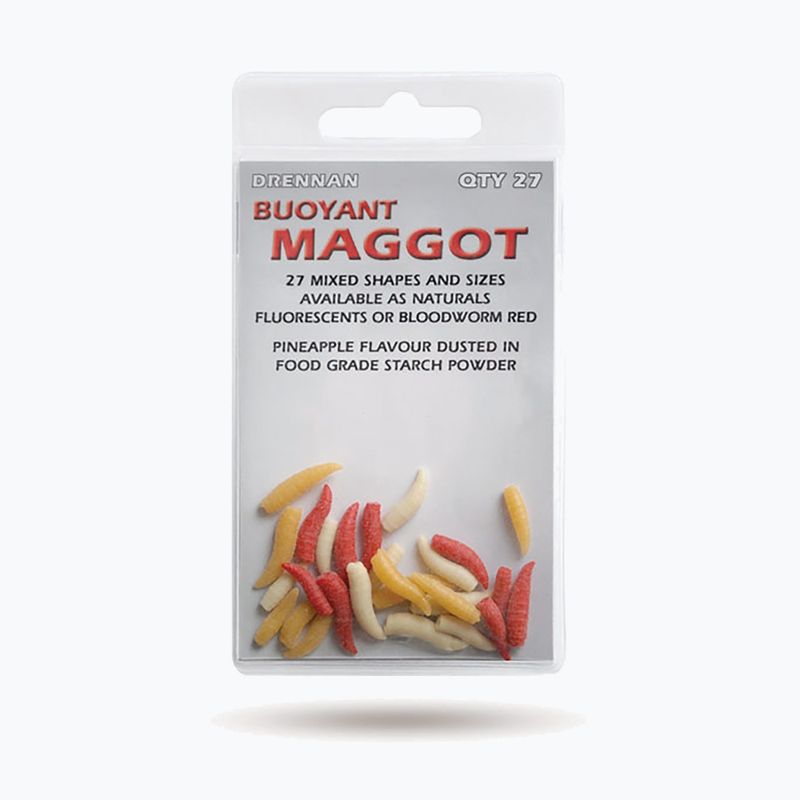 Umělá červí návnada Drennan Buoyant Maggot 27 přírodní TGABBM001
