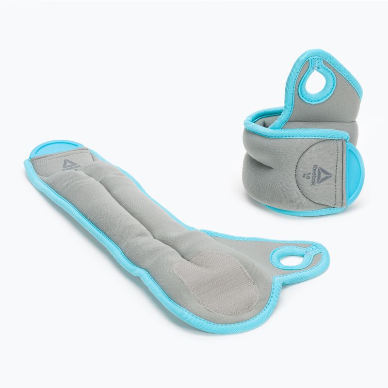Závaží na zápěstí Reebok 2 x 1 kg šedé RAWT-11071BL