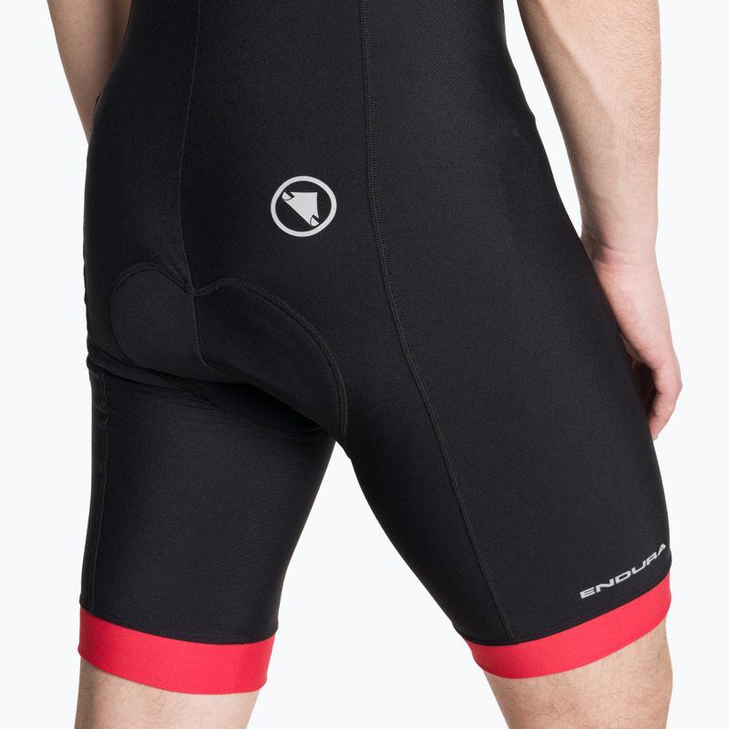 Pánské cyklistické šortky Endura Xtract Gel II Bibshort red 4