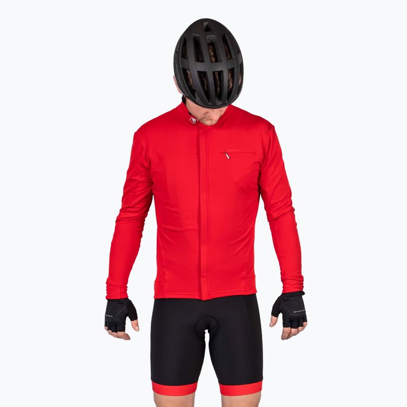 Pánské cyklistické šortky Endura Xtract Gel II Bibshort red 7