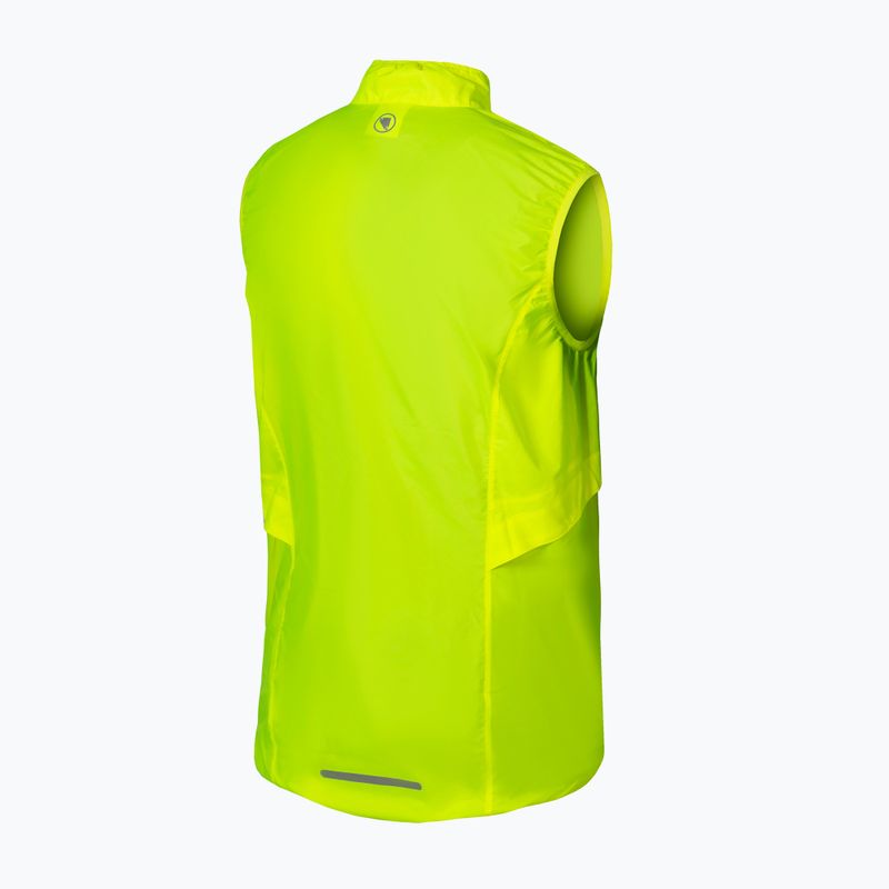 Pánská cyklistická vesta  Endura Pakagilet hi-viz yellow 2