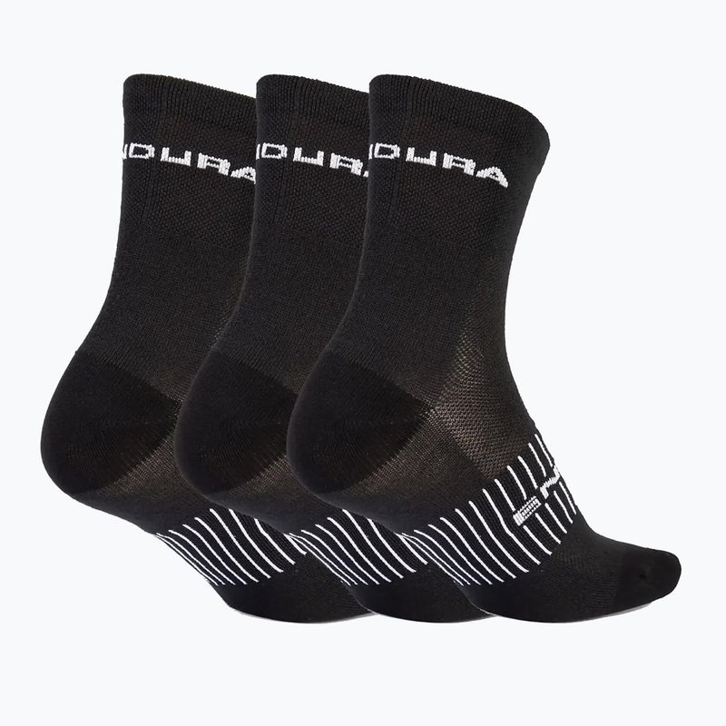 Pánské cyklistické ponožky Endura Coolmax Race  3-pack black 2