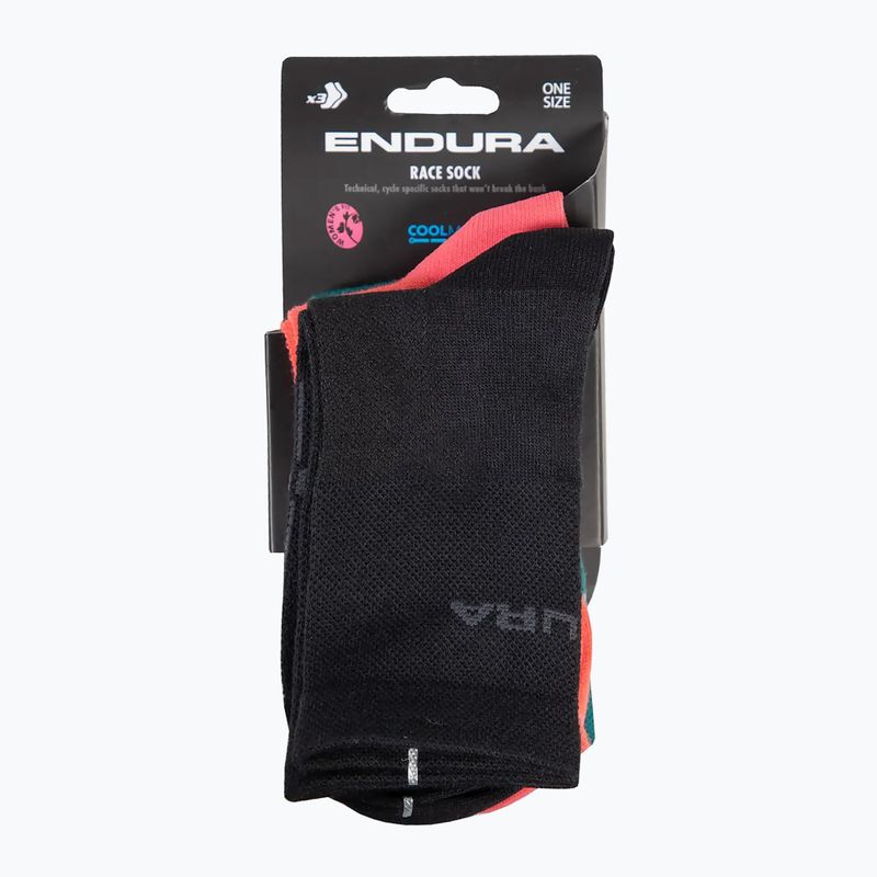 Dámské cyklistické ponožky 3-pack Endura Coolmax Race black 5