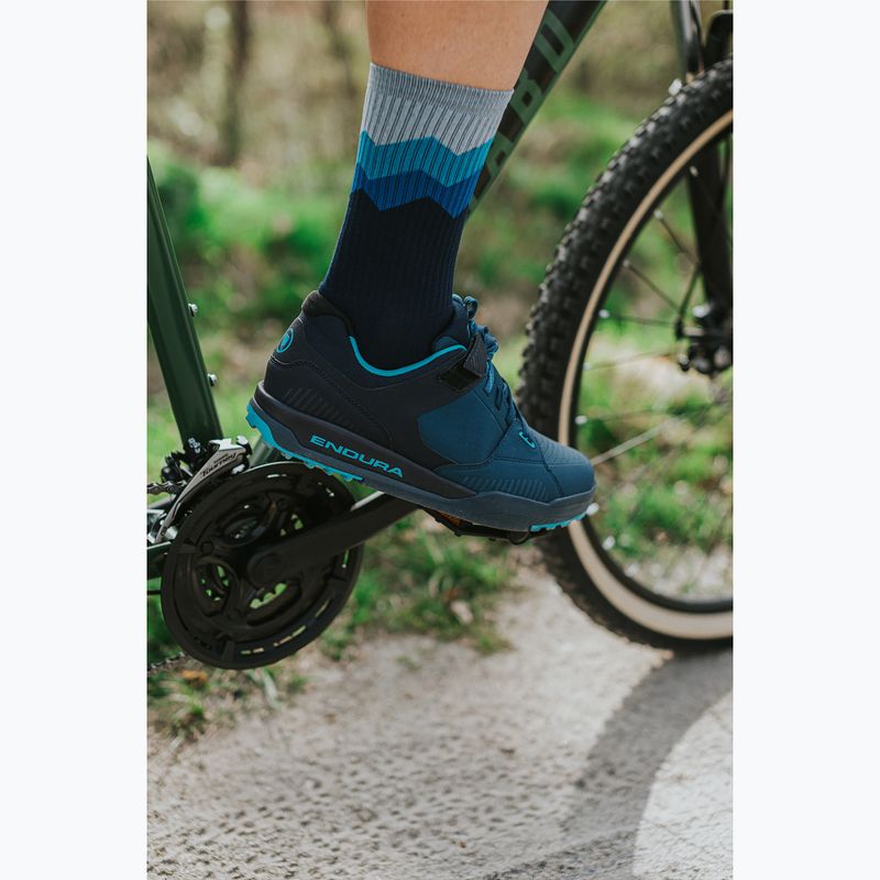 Pánské cyklistické ponožky Endura Jagged navy 4