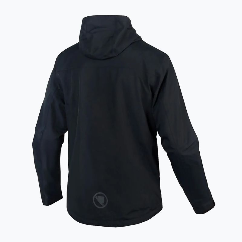 Pánská cyklistická bunda Endura Hummvee Waterproof Hooded black 8